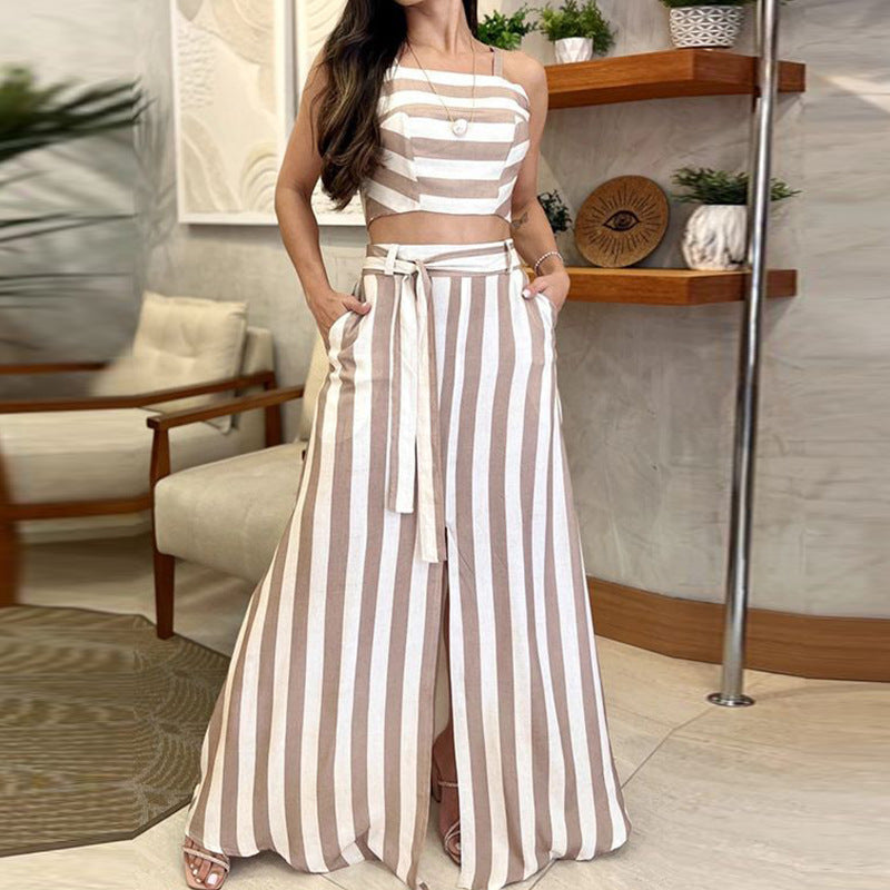 Ensemble Rayé Casual