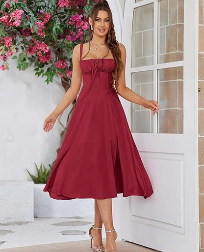 Robe Midi Boho Élégance