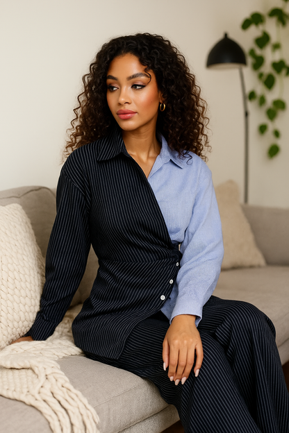 Ensemble Femme Chic Bicolore