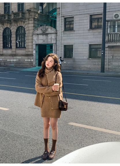 Ensemble Tricot Élégance & Cosy Chic – 3 pièces