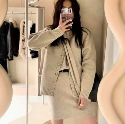 Ensemble Tricot Élégance & Cosy Chic – 3 pièces