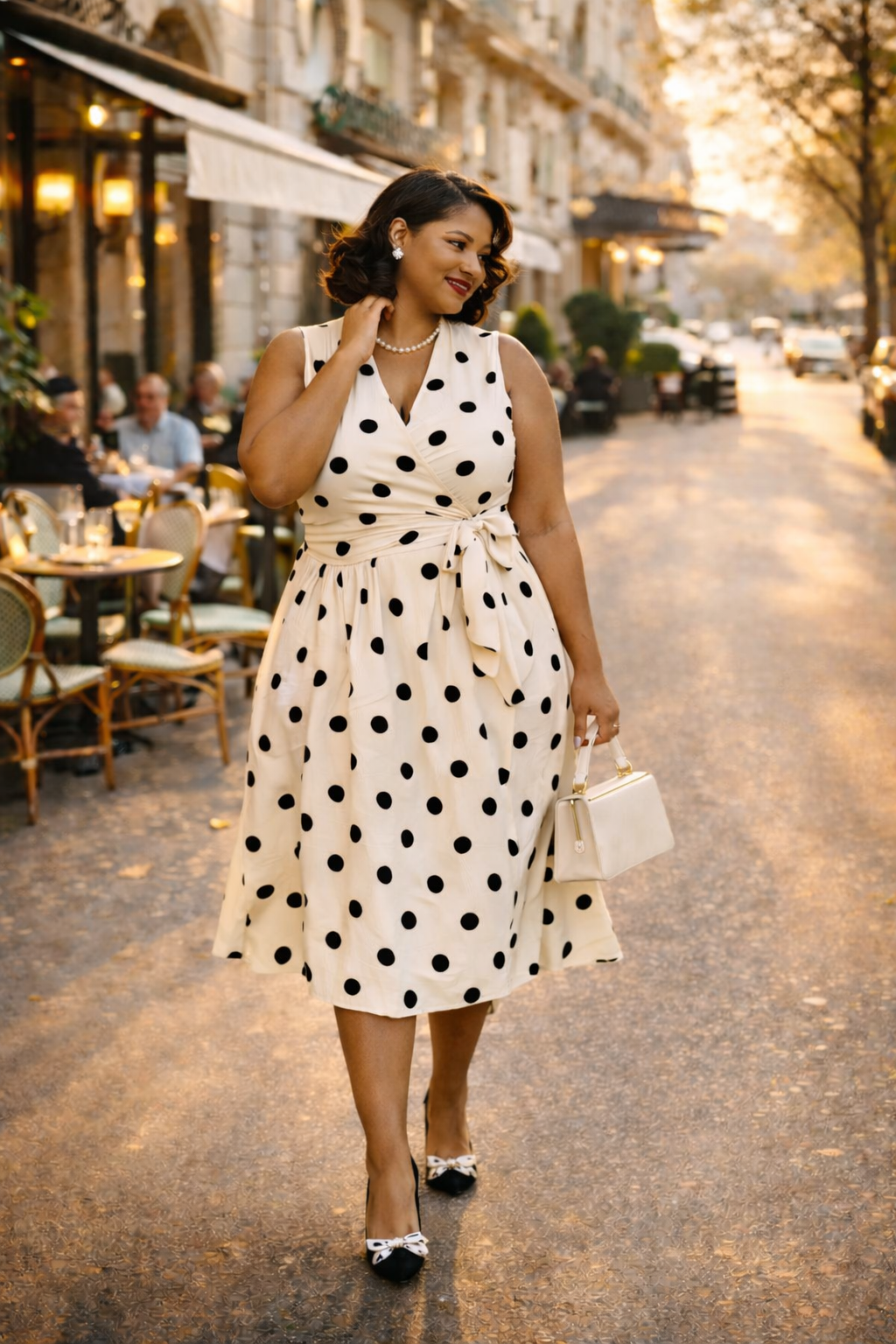 Robe Rétro Parisienne Élégante Femme – My Fashion Glow