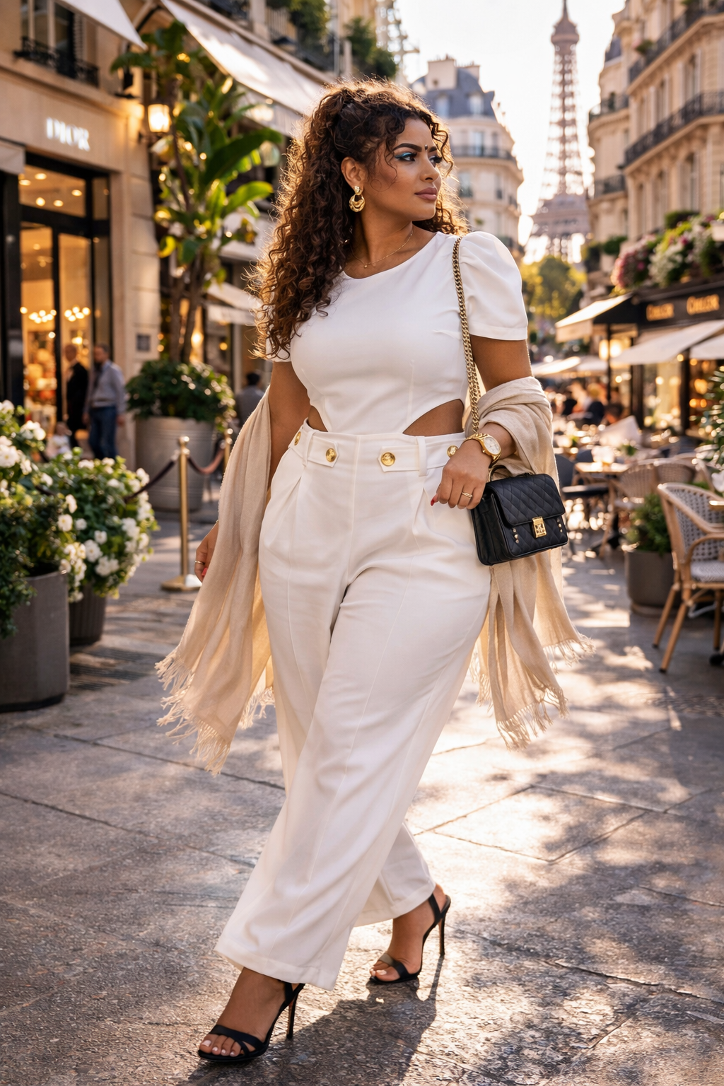 Combinaison Blanche Chic & Élégante Femme