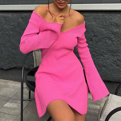 Robe Tricot Évasée
