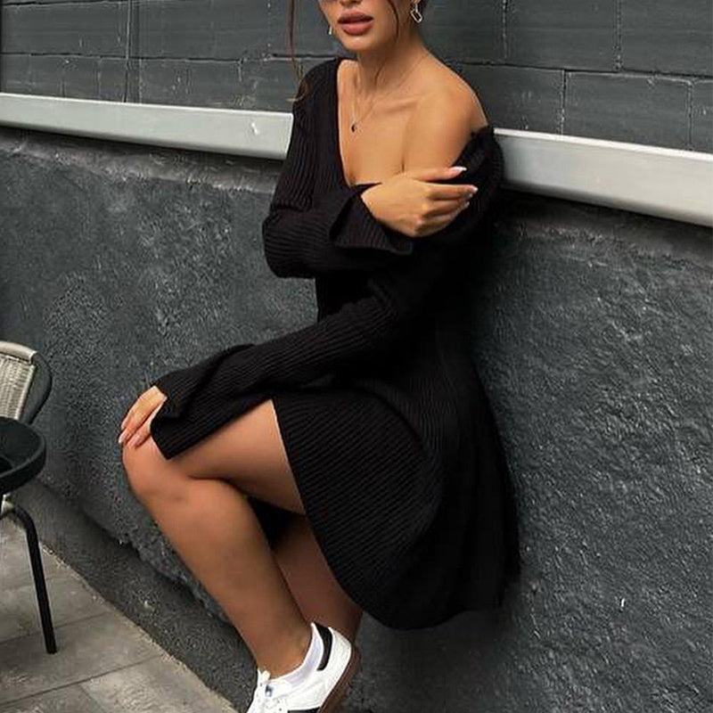 Robe Tricot Évasée