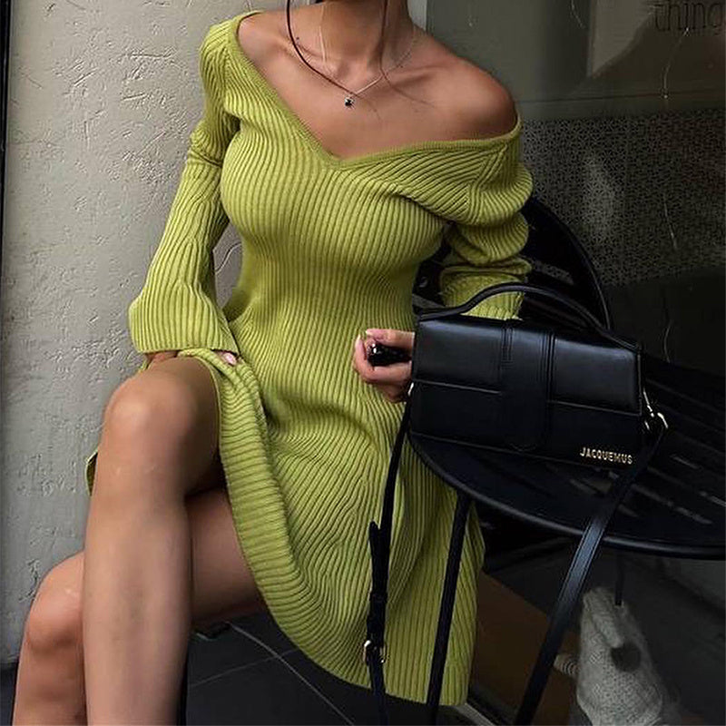 Robe Tricot Évasée
