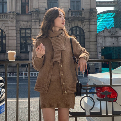 Ensemble Tricot Élégance & Cosy Chic – 3 pièces